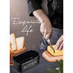 Butter Dish with Lid for Countertop Large Butter Dish Ceramics Butter Keeper Container Silicone Sealing Butter Dishes with Covers Good Kitchen Gift Black