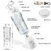Portable Smoothies Blender,USB Juice Cup,Shakes Blender,Baby Food Mixing Machince with 6 Blades Rechargeable Battery,for Home,Travel,Office(White)