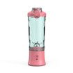 Portable Smoothies Blender,USB Juice Cup,Shakes Blender,Baby Food Mixing Machince with 6 Blades Rechargeable Battery,for Home,Travel,Office(Pink)