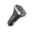 USB Car Charger Adapter, 4 Ports QC3.0 Cell Phone Fast Charger, Smart Quick for Cigarette Lighter, Compatible with iPhone All Smartphones