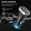 USB Car Charger Adapter, 4 Ports QC3.0 Cell Phone Fast Charger, Smart Quick for Cigarette Lighter, Compatible with iPhone All Smartphones