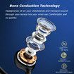 Bone Conduction Earphones Watertight 32GB MP3 Player Bluetooth Wireless Headphone Driving Cycling Earbuds Sports Swiming Running Headset