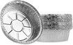 6 Inch Round Tin Foil Cake Pans Disposable Aluminum, Freezer and Oven Safe For Baking, Cooking, Pack of 30