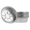 6 Inch Round Tin Foil Cake Pans Disposable Aluminum, Freezer and Oven Safe For Baking, Cooking, Pack of 30