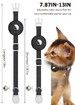 Black-AirTag Cat Collar,Reflective GPS Cat Collar with AirTag Holder and Bell,Lightweight Tracker Cat Collars for Cats Dogs(not included AirTag)