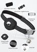 Black-AirTag Cat Collar,Reflective GPS Cat Collar with AirTag Holder and Bell,Lightweight Tracker Cat Collars for Cats Dogs(not included AirTag)