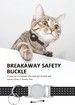 Black-AirTag Cat Collar,Reflective GPS Cat Collar with AirTag Holder and Bell,Lightweight Tracker Cat Collars for Cats Dogs(not included AirTag)