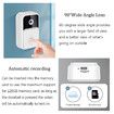 V9-White-Smart Wireless Remote Video Doorbell, Camera Wireless Intercom, HD Night Vision WiFi Security, Cloud Storage, 2-Way Audio,Visitor Capture