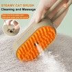 Electric Pet Comb Pet Hair Removal Steamy Massage Comb, Pet Spray Grooming Brush for Cats Dogs(White)