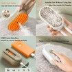 Electric Pet Comb Pet Hair Removal Steamy Massage Comb, Pet Spray Grooming Brush for Cats Dogs(White)