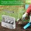 Soil Blocker,4 Cell Soil Block Maker 2 Inch with 3 Sizes Seed Pins,Seed Handheld Block Maker with Comfortable Handle,Garden Blocking Tools for Seedings,Cuttings,Greenhouses