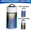 Bug Zapper Indoor Plug in Mosquito Killer Trap Zapper, Electric Gnat Fly Trap Zapper for House Indoor Bug Killer Light Eliminates Flying Pests for Home