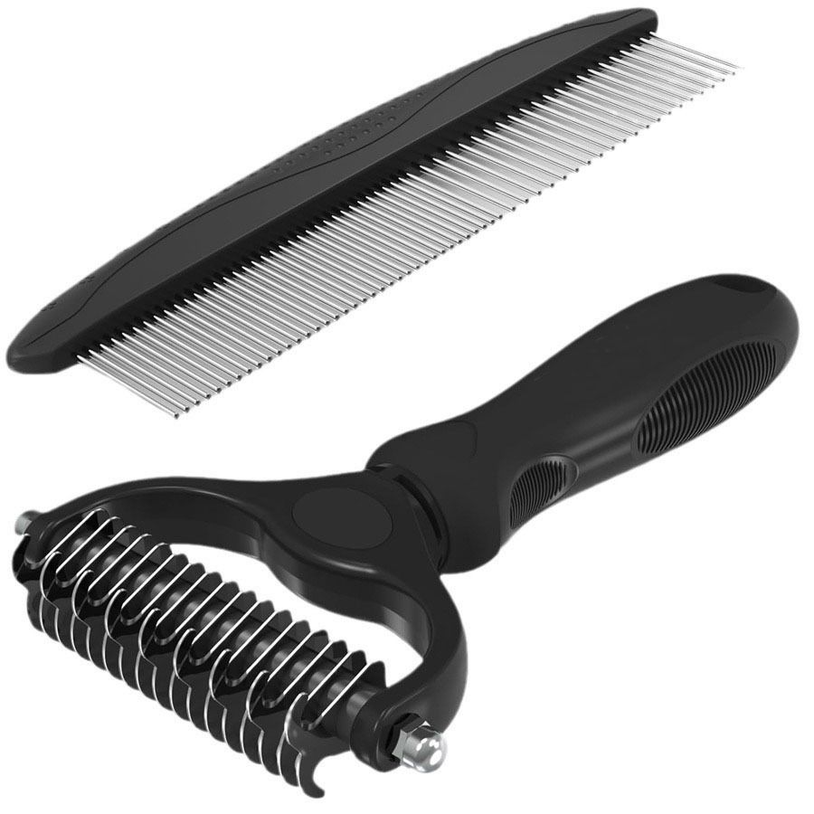 Dog Brush, Double Sided Deshedding Dematting Tool