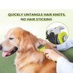 Pet Dematting Tool 2 Pack, Double Sided Undercoat Rake and Dematting Comb for Dogs and Cats