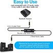Ground Loop Noise Isolator for Car Audio, Home Stereo System with Jack 3.5mm Audio Cable (Black)