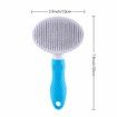 Cat Grooming Brush, Self Cleaning Slicker Brushes for Dogs Cats Pet Grooming Brush Tool (BLUE)