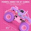 2.4G Electric Remote Control Pickup Car, Anti-Collision RC Off-Road Vehicle RC Racing Pink/Purple Car Toy, Birthday Christmas Gift for Children