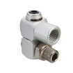 2 Pcs 1/4 Inch Air Tool Swivel Fitting, Aluminum 360 Degree Swivel Air Hose Connector Industrial Swivel Portable Air Tool Adapter