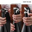 2PCS Champagne Wine Bottle Stoppers Stainless Steel with Food Grade Silicone, Leak Proof Keep Fresh Reusable Saver (2 PCS Silver)