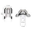 2Pcs Champagne Sealer Stopper, Stainless Steel Sparkling Wine Bottle Plug Sealer Set for Champagne
