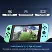 Replacement for Switch Controller,Compatible with Switch Controllers With RGB LED,Support Double Vibration/Wake-up/Screenshot