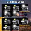 2 Pcs Portable Mini LED Headlamp Rechargeable Motion Sensor Headlight for Outdoor Camping Fishing