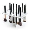 Makeup Brushes Drying Rack, Brushes Dryer 28 Slot Holder Stand Tray Support Display for Makeup (White)