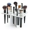 Makeup Brushes Drying Rack, Brushes Dryer 28 Slot Holder Stand Tray Support Display for Makeup (White)