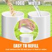 Chicken Bird Feeder Waterer Set Automatic Water Dispenser Poultry Coop 3KG Food 4L Drinker Kit Auto Aviary Chook Chick Hen Quail Drinking Cup