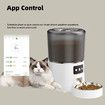 Automatic Cat Feeder, WiFi Automatic Cat Food Dispenser with APP Control, Smart Timed Pet Feeder with Stainless Steel Bowl(Black)