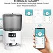 Automatic Cat Feeder, WiFi Automatic Cat Food Dispenser with APP Control, Smart Timed Pet Feeder with Stainless Steel Bowl(Black)
