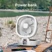 Camping Solar Fan Rechargeable Desktop Electric Foldble Fan 5 Adjustable Speed