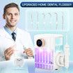 Water Flosser Tooth Cleaner Electric Oral Irrigator Dental Teeth Care 900ml Capacity With Filter UV Steriliser White