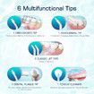 Water Flosser Tooth Cleaner Electric Oral Irrigator Dental Teeth Care 900ml Capacity With Filter UV Steriliser White