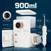 Water Flosser Tooth Cleaner Electric Oral Irrigator Dental Teeth Care 900ml Capacity With Filter UV Steriliser White