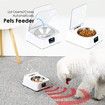 Automatic Smart Cat Feeder Bowl Sensitive Open Cover Pet Feeder  IR Induction for Pet with a 168mm Holder