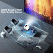 Portable Mini Projector Hd Household Wireless Small Mobile Phone Projection Color White