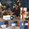 Portable Mini Projector Hd Household Wireless Small Mobile Phone Projection Color White