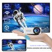 Portable Mini Projector Hd Household Wireless Small Mobile Phone Projection Color White