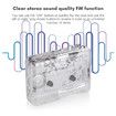Cassette Player Portable USB Cassette Player Transparent Cassette Tape Player