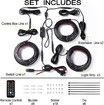 Truck Bed Light Strip RGB-IC LED Lights for Truck Pickup DIY Music synchronous with APP and RF Remote Control 3PCS 60 inch 150cm Truck Bed Lighting