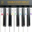 Piano Notes Guide for Beginner,Removable Piano Keyboard Note Labels for Learning,88-Key Full Size,Made of Silicone,No Need Stickers,Reusable (Colorful)