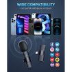 2 Pack Wireless Lavalier Microphones for iPhone iPad,Crystal Clear Sound Quality for Recording