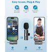 3 in 1 Wireless Microphone,Mini Microphone,USB C Microphone,iPhone Mic,2.4G Ultra-Low Delay,Microphone for iPhone/Android/Video Recording/Vlog