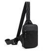 Mini Sling Bag for Men and Women,Small Crossbody Bag Trendy,Casual Waterproof Phone Chest Bag for Travel (Black)