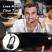 PC Wired Business Headphones USB 3.5mm Jack Comfortable Headset With Noise Cancelling Mic For PC Laptop Mac Computer