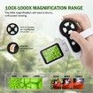 Microscope for Kids,1000X Handheld Microscope with 6 Adjustable LED Lights,2" LCD Screen Mini Microscope Valentines Day Gifts for Kids Age3+,32GB SD Card Including - White
