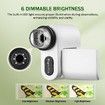 Microscope for Kids,1000X Handheld Microscope with 6 Adjustable LED Lights,2" LCD Screen Mini Microscope Valentines Day Gifts for Kids Age3+,32GB SD Card Including - White