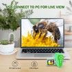 Microscope for Kids,1000X Handheld Microscope with 6 Adjustable LED Lights,2" LCD Screen Mini Microscope Valentines Day Gifts for Kids Age3+,32GB SD Card Including - Green