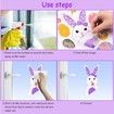 Easter Egg Window Stickers Bedroom Balcony Glass Door Background Electrostatic Spring, Easter Window Stickers (9 Sheets)